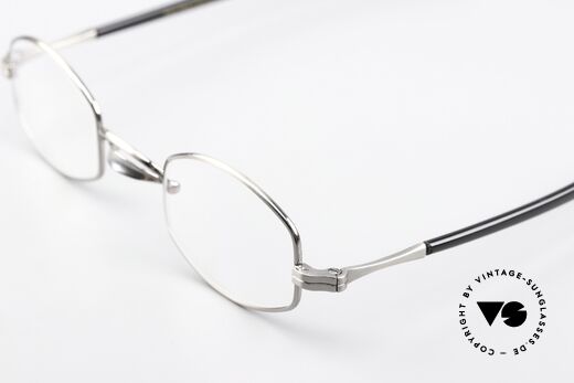 Lunor Swing A 30 Antique Silver Eyeglasses, clear DEMO lenses can be replaced with prescriptions, Made for Men and Women