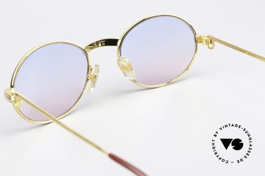 Cartier Saint Honore - M Baby-Blue Pink Sun Lenses, NO RETRO SUNGLASSES; but a 25 years old ORIGINAL, Made for Men and Women