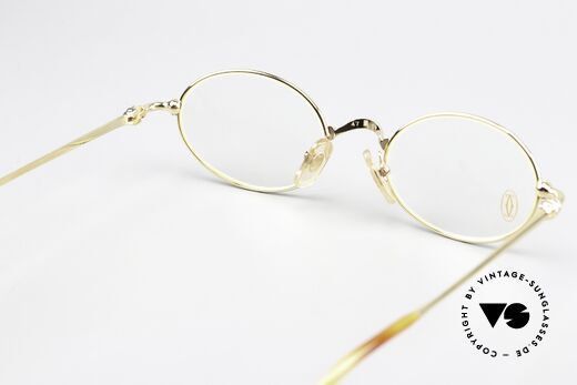 Cartier Filao - S Small Oval 90s Frame 22ct, the metal frame can be glazed with lenses of any kind, Made for Men and Women Cartier Filao - S Small Oval 90s Frame 22ct, the metal frame can be glazed with lenses of any kind, Made for Men and Women