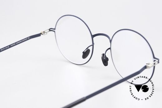 Mykita Quenby Round Specs Dark Blue, innovative flexible frame construction: one size fits all, Made for Men and Women