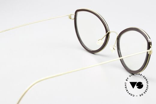 Lindberg Katrine Air Titan Rim Ladies Frame Cateye Style, orig. Lindberg DEMO lenses can be replaced optionally, Made for Women