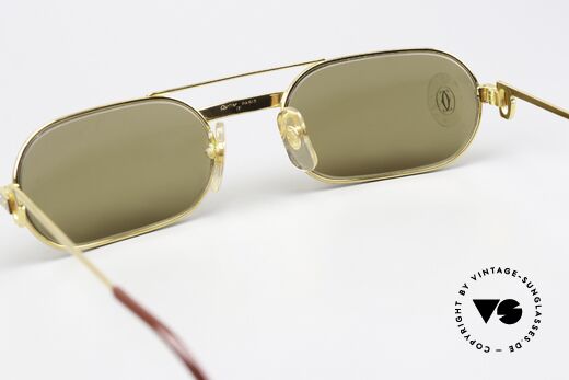 Cartier MUST Santos - M Elton John 80's Sunglasses, NO RETRO eyewear; a 35 years old vintage ORIGINAL, Made for Men