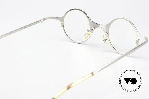 L.A. Eyeworks Steincrump Small Round Frame 1998, lens height = 35mm = also suitable for progressive lenses, Made for Men and Women