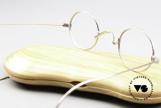 Schubert Antik Museums Glasses 100 Years Old, with spun temples, size 35/24, + Lunor wooden case, Made for Men and Women Schubert Antik Museums Glasses 100 Years Old, with spun temples, size 35/24, + Lunor wooden case, Made for Men and Women