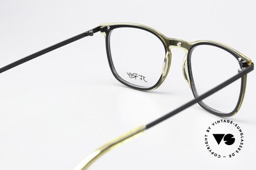 JF Rey JF2745 Unisex Frame Square Panto, here is an interesting model in black/yellow-translucid, Made for Men and Women