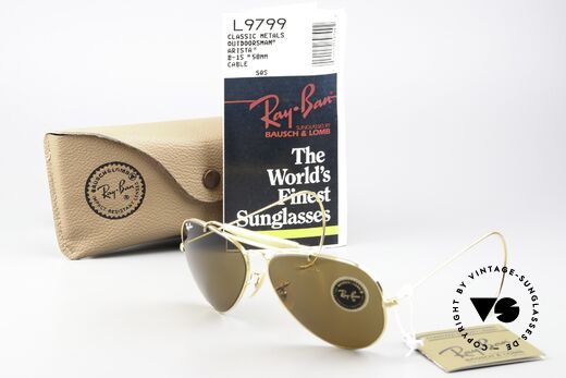 Ray Ban Outdoorsman Rare 58mm Frame Size, Size: medium, Made for Men and Women