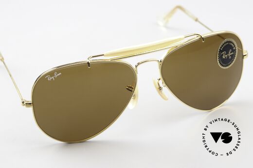 Ray Ban Outdoorsman Rare 58mm Size Shades, unworn, NOS with orig. hard case, collector's item, Made for Men and Women