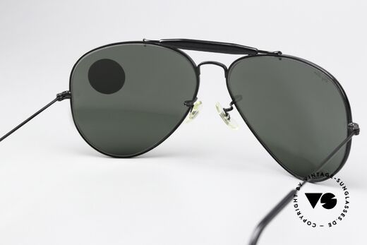 Ray Ban Outdoorsman II G15 Black Chrome Edition, NO RETRO; an 80's original in untouched condition, Made for Men