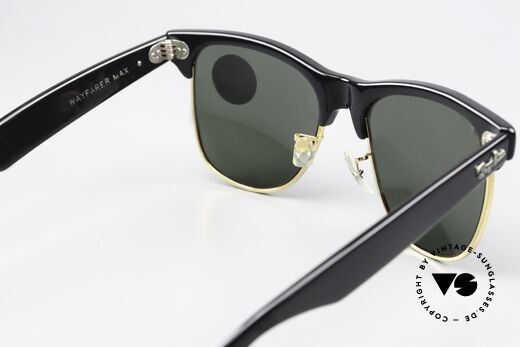 Ray Ban Wayfarer Max II Original 80s USA Ray-Ban, B&L Wayfarer Max, 54mm, W0534, gold-black, G15, Made for Men