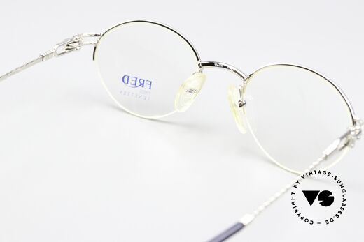 Fred Feroe - S Platinum Plated Eyewear, unworn, like all our precious vintage Fred eyeglasses, Made for Men and Women