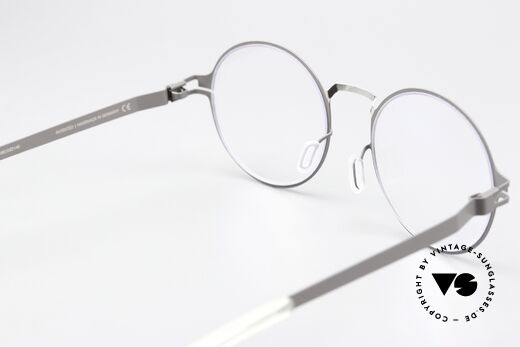 Mykita Ninni Round Specs Gray & Silver, innovative flexible frame construction: one size fits all, Made for Men and Women