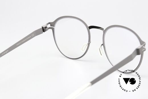 Mykita Gisbert Panto Specs Gray & Silver, innovative flexible frame construction: one size fits all, Made for Men and Women