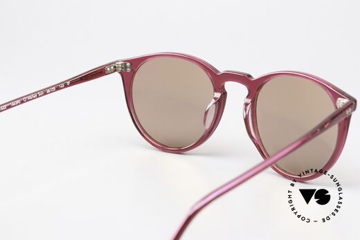Oliver Peoples O'Malley Raspberry Panto Frame, unworn with high-end mineral sun lenses, made in Italy, Made for Men and Women