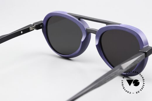 Piero Massaro 373 Matte Black And Matte Blue, unworn model from the 2017 collection + case, Made for Men and Women
