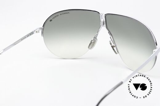 Porsche 5628 80's Frame Rhodium-Plated, col. 70 = rhodium-plated (almost unimaginable today), Made for Men