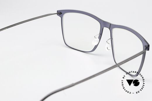 Lindberg 6535 NOW Dark Blue Front Translucid, unworn designer piece with original case by Lindberg, Made for Men and Women