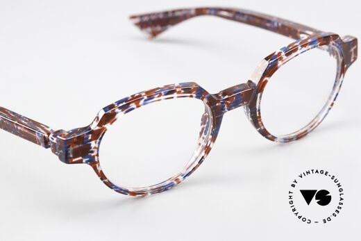 Piero Massaro 432 Patterned Designer Glasses, the frame can be glazed as desired (progressive vision), Made for Men and Women