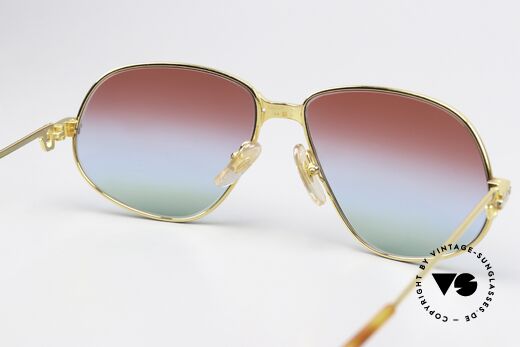 Cartier Panthere G.M. - M New Tricolored Sun Lenses, NO RETRO eyewear; a rare 30 years old vintage ORIGINAL!, Made for Men and Women