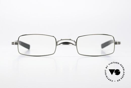 Lunor Swing A 37 Reading Specs Antique Silver, lens height 25mm = reading specs only (NO varifocals), Made for Men