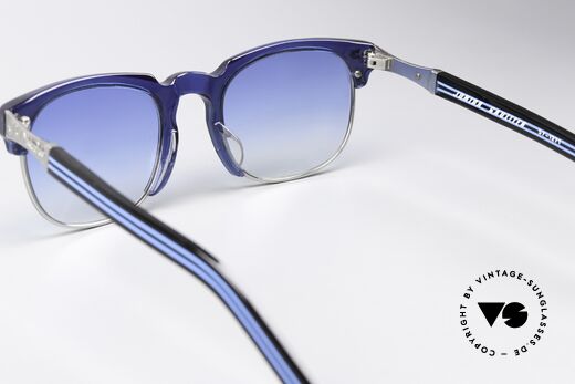 Jean Paul Gaultier 57-1271 80's Design & Craftsmanship, with blue gradient sun lenses (noticeably eccentric), Made for Men and Women