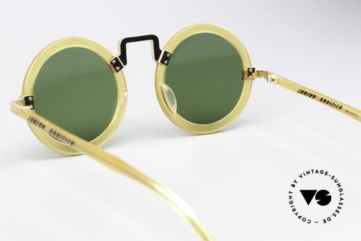 Jean Paul Gaultier 58-0275 Steampunk Shades 1980's, model 58-0275 in color 3 (honey-translucent, gold), Made for Men and Women