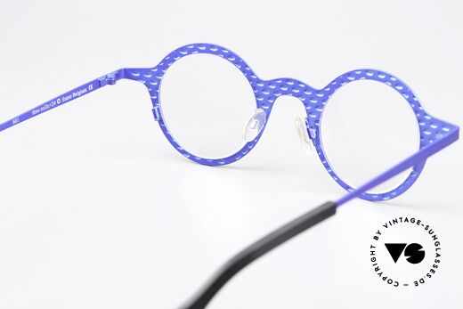 Theo Belgium Mille 24 Metal Frame Blue Metallic, frame can be glazed with opticals / sun lenses, Made for Men and Women