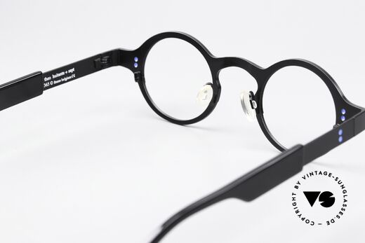 Theo Belgium Huitante Sept Round Titan Frame 2012, unworn; like all our vintage Theo eyewear specs, Made for Men and Women