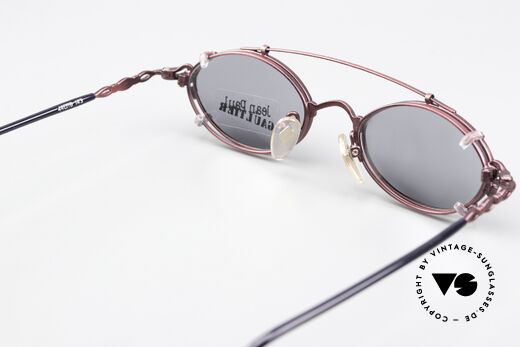 Jean Paul Gaultier 55-0013 Vintage Eyewear From 1996, metal frame can be glazed with optical (sun) lenses, Made for Men and Women