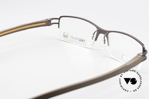 Tag Heuer 7621 Fold Semi Rimmed Havana Orange, NOT retro eyeglasses, but an original from 2006, Made for Men