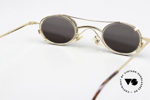 Christian Roth 2400 Gold Plated Frame Clip On, the SMALL frame is perfect for strong prescriptions, Made for Men and Women