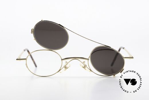 Christian Roth 2400 Gold Plated Frame Clip On, Size: small, Made for Men and Women