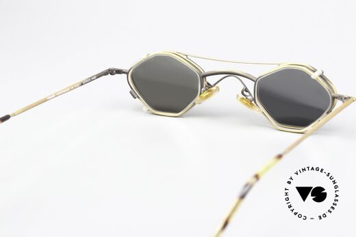 Christian Roth 2402 Octag Frame Antique Gold, the SMALL frame is perfect for high prescriptions, Made for Men and Women