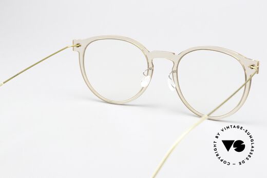 Lindberg 6603 NOW Frame Crystal Clear Gold, original DEMO glasses can be exchanged as desired, Made for Women Lindberg 6603 NOW Frame Crystal Clear Gold, original DEMO glasses can be exchanged as desired, Made for Women