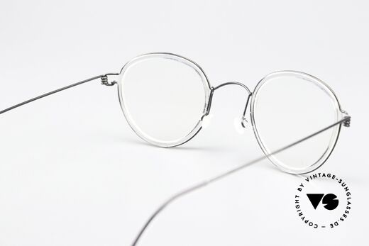 Lindberg Jackie 44 Air Titan Rim Unisex Glasses Panto Style, orig. Lindberg DEMO lenses can be replaced optionally, Made for Men and Women