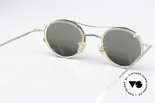 Christian Roth 2405 Silver Mirrored Sun Clip, very functional (progressive lenses) & sun protection, Made for Men and Women