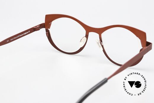 Theo Belgium Plooi 2 Red Women's Eyeglasses, 142mm width = rather a (X)LARGE size for ladies!, Made for Women