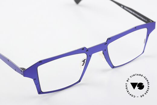 Theo Belgium Eye-Witness WB Square Designer Specs, NO RETRO EYEWEAR, but an approx. 15 years old original, Made for Men and Women