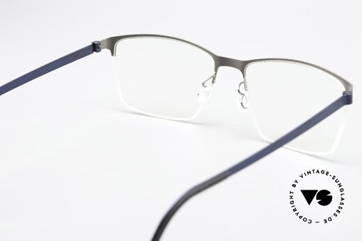 Lindberg 7405 Strip Titanium Square Men's Eyeglasses, orig. DEMO lenses can be replaced with prescriptions, Made for Men