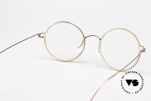 Lindberg Cameron 48 Air Titan Rim Round Eyewear Women Men, orig. Lindberg DEMO lenses can be replaced optionally, Made for Men and Women
