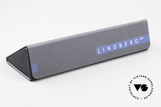 Lindberg Cameron 46 Air Titan Rim Titan Frame Black White, orig. Lindberg DEMO lenses can be replaced optionally, Made for Men and Women