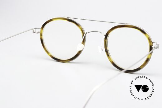 Lindberg Teitur 46 Air Titan Rim Striking Panto Frame Titan, clear Lindberg DEMO lenses can be replaced optionally, Made for Men and Women
