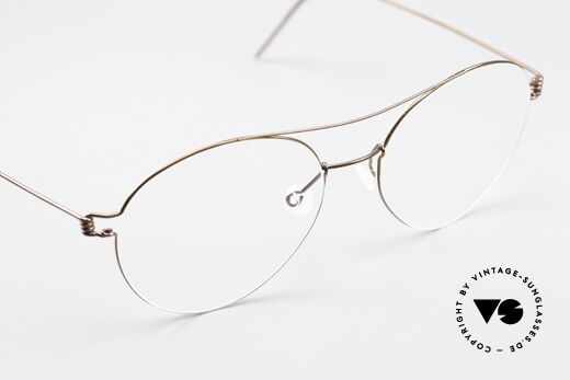 Lindberg Nomi 51 Air Titan Rim Feminine Aviator Frame, simple & strong frame: free from screws, rivets & welds, Made for Women
