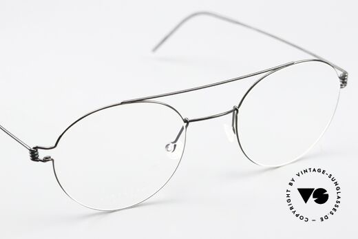 Lindberg Bruce 48 Air Titan Rim Designer Eyeglasses Unisex, orig. Lindberg DEMO lenses can be replaced optionally, Made for Men and Women