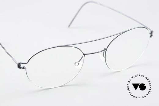 Lindberg Bruce 50 Air Titan Rim Polished Titanium Frame, orig. Lindberg DEMO lenses can be replaced optionally, Made for Men and Women