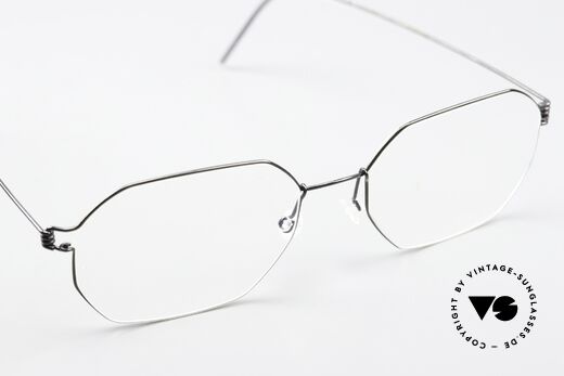 Lindberg Jeppe Air Titan Rim Square Frame Black Polished, titanium frame is made for (optical) lenses of any kind, Made for Men and Women