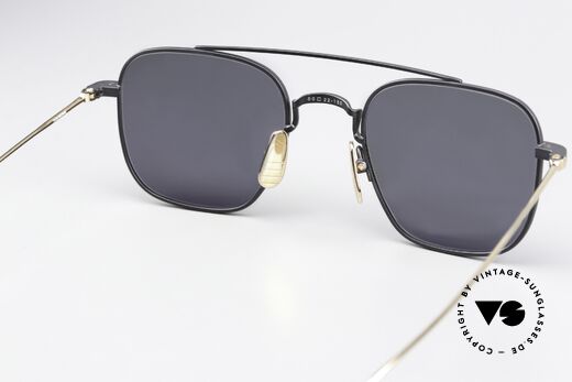 Thom Browne TBS907 Men's Shades Black Gold, unworn single item, with Thom Browne packaging, Made for Men