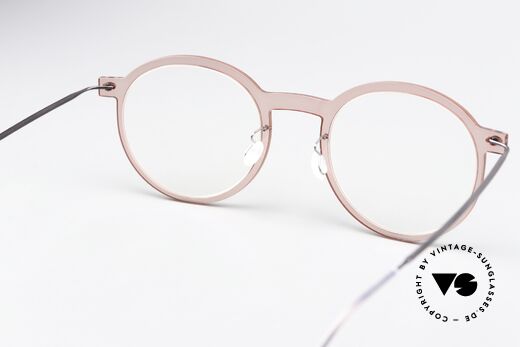 Lindberg 6586 NOW Panto Frame Translucent, unworn designer piece with original Lindberg case, Made for Men and Women
