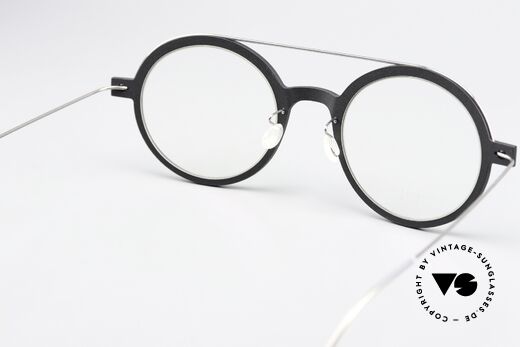 Lindberg 6543 48 NOW Black Silver Coloring, unworn designer piece with original Lindberg case, Made for Men and Women