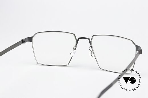 Lindberg 9628 Strip Titanium Matt Black Titan Frame, titanium frame fits lenses (optical / sun) of any kind, Made for Men and Women