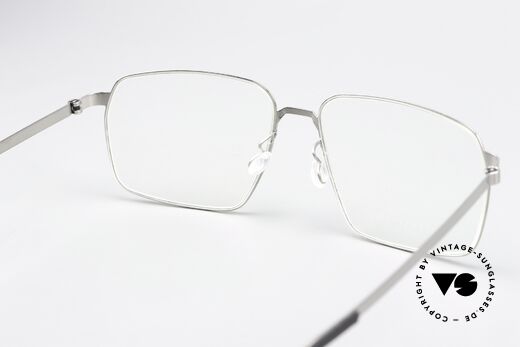 Lindberg 9635 Strip Titanium Titan Frame Polished Silver, titanium frame fits lenses (optical / sun) of any kind, Made for Men and Women